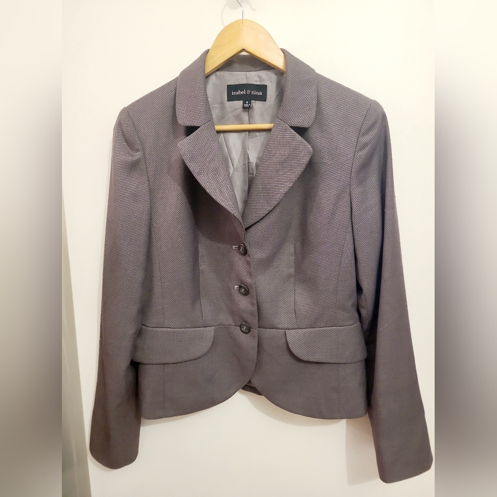 Lovely Collared Peplum Bottom Blazer - Size 8